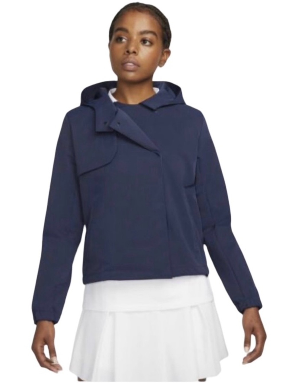 Nike Women's Repel Golf Jacket Hooded Utility Navy Blue Size Large